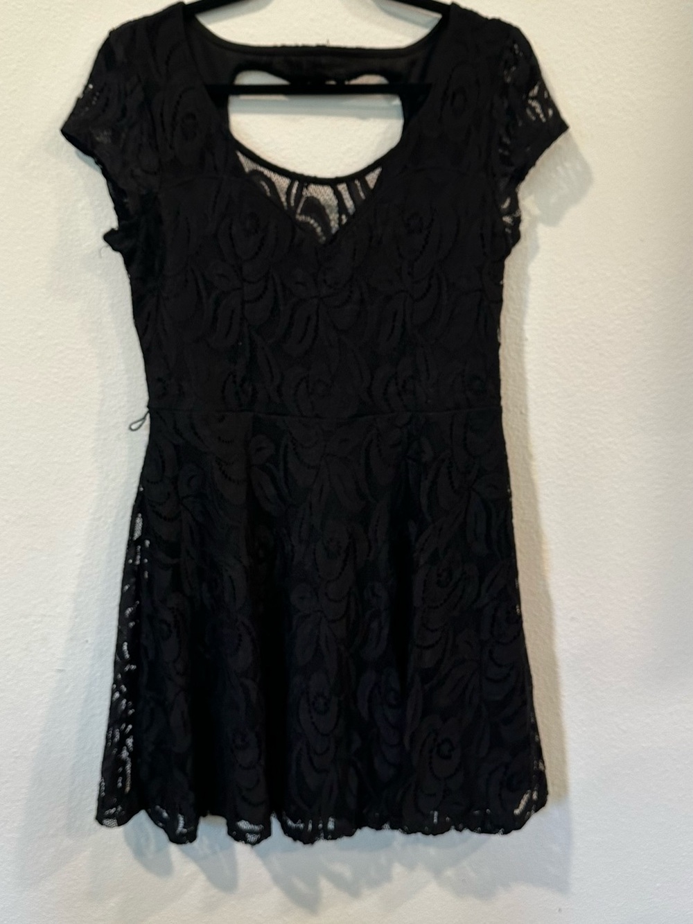 No Boundaries Black Lace Midi Dress